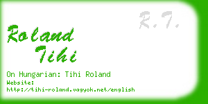 roland tihi business card